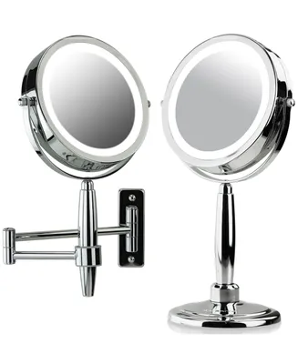 Ovente Lighted 3-in-1 Makeup Mirror Tabletop