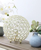Elegant Designs Elipse 8" Crystal Ball Sequin Table Lamp