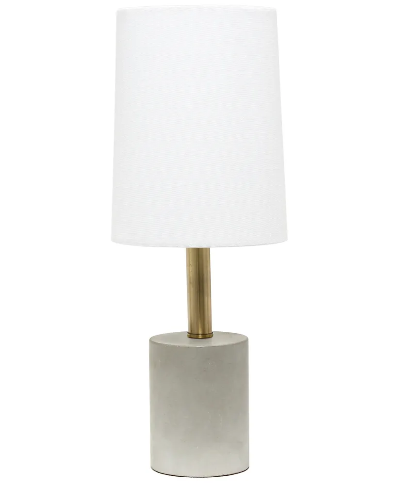 Lalia Home Brass Concrete Table Lamp