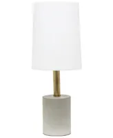 Lalia Home Brass Concrete Table Lamp