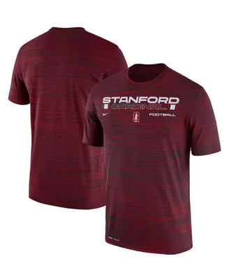 Men's Nike Cardinal Stanford Velocity Legend Space-Dye Performance T-shirt
