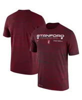 Men's Nike Cardinal Stanford Velocity Legend Space-Dye Performance T-shirt