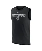 Men's Nike Black Chicago White Sox Knockout Stack Exceed Performance Muscle Tank Top