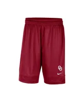 Men's Nike Crimson Oklahoma Sooners Fast Break Team Performance Shorts