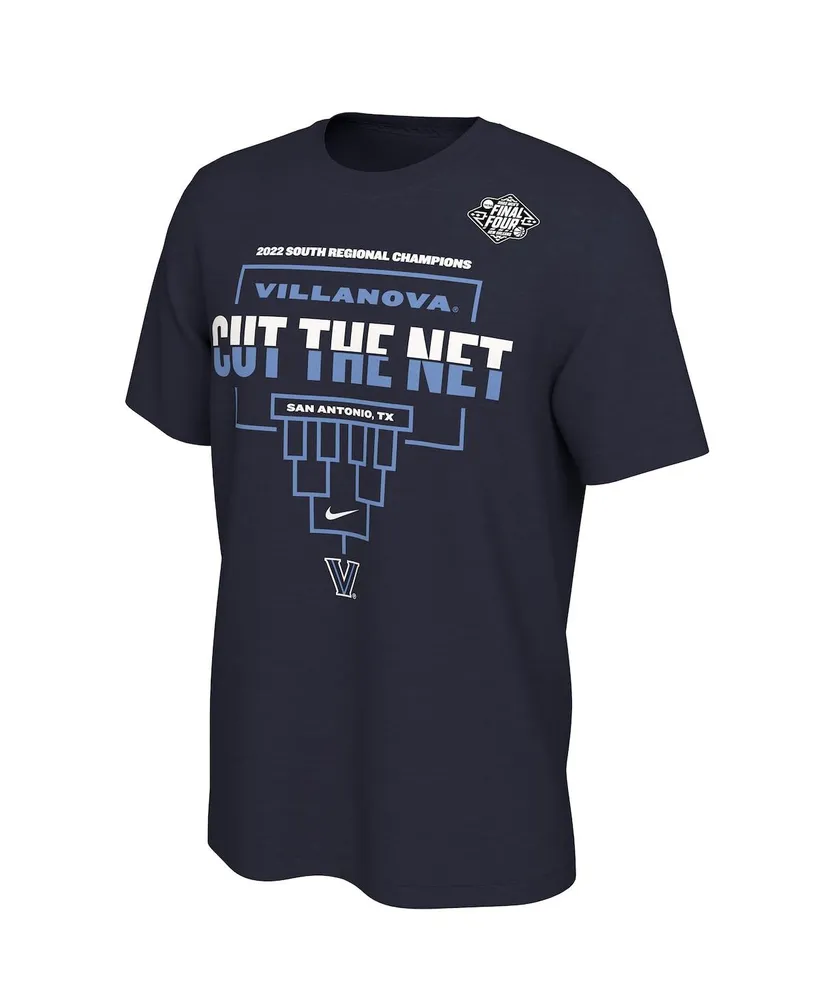 Men's Nike Navy Villanova Wildcats 2022 Ncaa Basketball Tournament March Madness Final Four Regional Champions Locker Room T-shirt