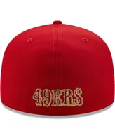 Men's New Era Scarlet San Francisco 49Ers Team 49Fifty Fitted Hat