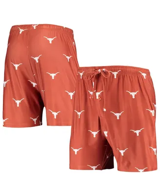 Men's Concepts Sport Texas Orange Longhorns Flagship Allover Print Jam Shorts