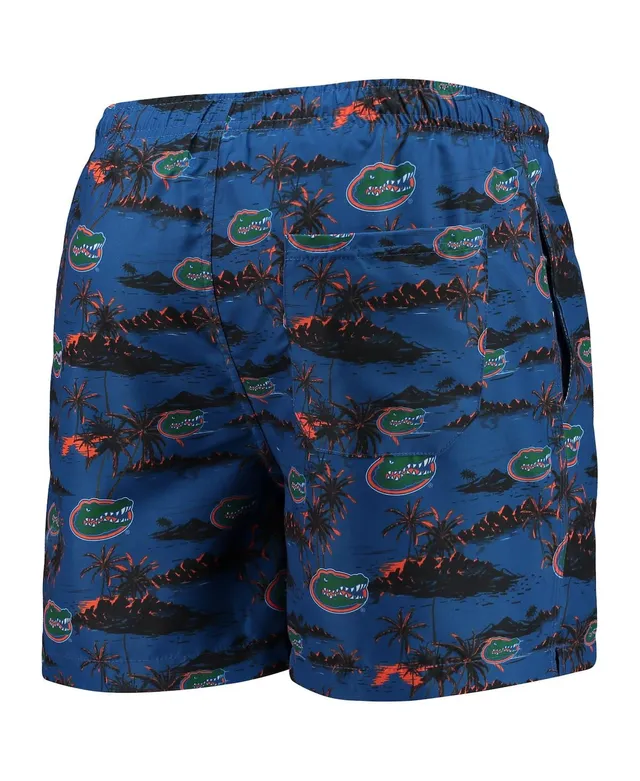 Foco Men's Foco Purple Lsu Tigers Island Palm Swim Trunks