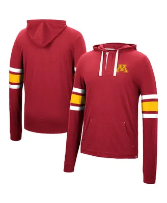 Men's Colosseum Maroon Minnesota Golden Gophers Lebowski Hoodie Long Sleeve T-shirt