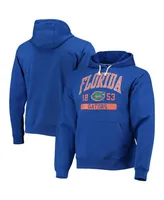 Men's League Collegiate Wear Royal Florida Gators Volume Up Essential Fleece Pullover Hoodie