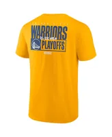 Men's Fanatics Gold Golden State Warriors 2022 Nba Playoffs Dunk T-shirt