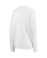 Women's Pressbox White Rutgers Scarlet Knights Edith Long Sleeve T-shirt