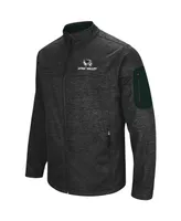 Men's Colosseum Heathered Charcoal Utah Valley Wolverines Anchor Full-Zip Jacket