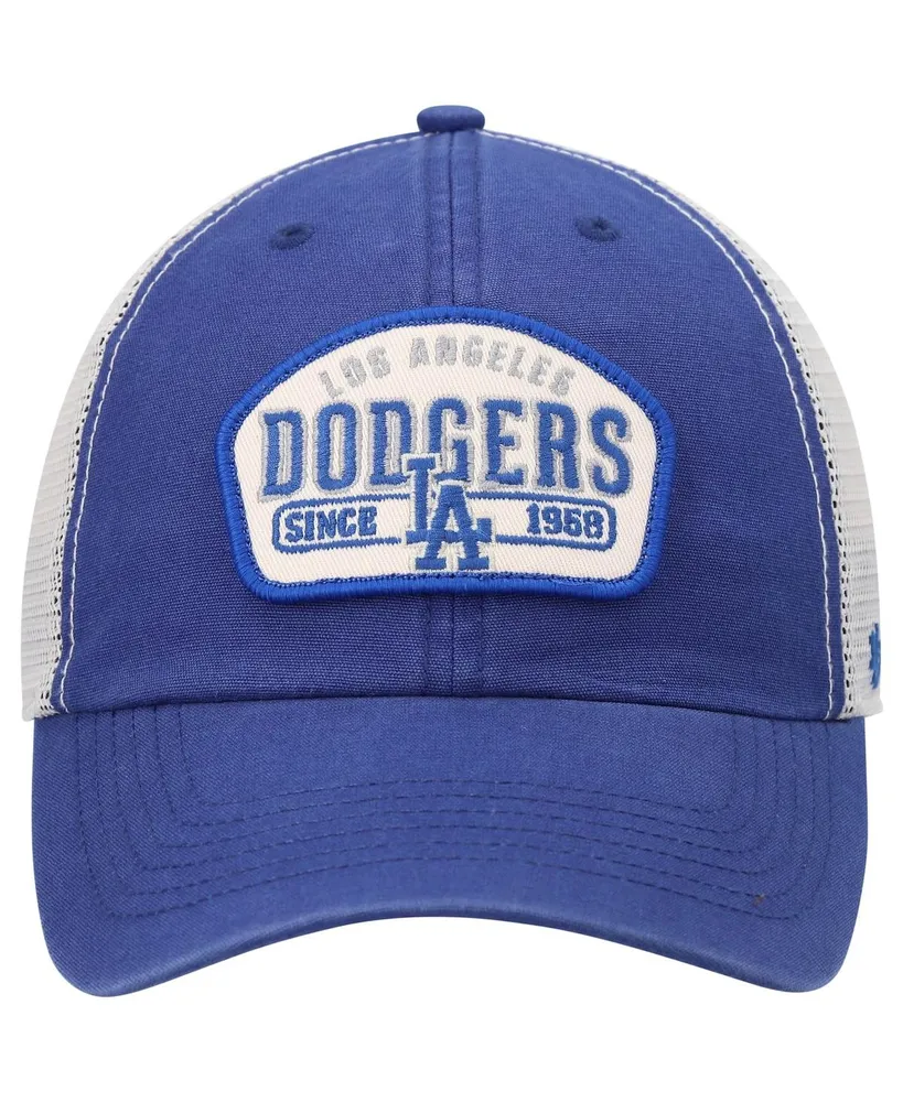 Men's '47 Royal Los Angeles Dodgers Penwald Clean Up Trucker Snapback Hat
