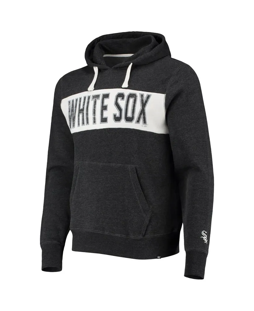 Men's '47 Heathered Black Chicago White Sox Team Pullover Hoodie