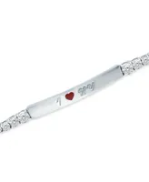 Giani Bernini Cubic Zirconia & Enamel Heart "I Love Ny" Bolo Bracelet in Sterling Silver, Created for Macy's