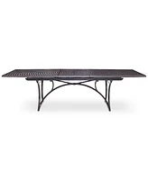 Wythburn Mix and Match 110"x 42" Cast Aluminum Outdoor Extension Dining Table