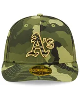 Men's New Era Camo Oakland Athletics 2022 Armed Forces Day On-Field Low Profile 59FIFTY Hat