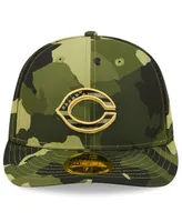 Men's New Era Camo Cincinnati Reds 2022 Armed Forces Day On-Field Low Profile 59FIFTY Fitted Hat