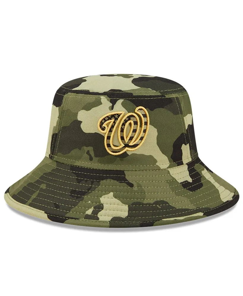 Men's New Era Camo Washington Nationals 2022 Armed Forces Day Bucket Hat