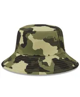 Men's New Era Camo Chicago Cubs 2022 Armed Forces Day Bucket Hat