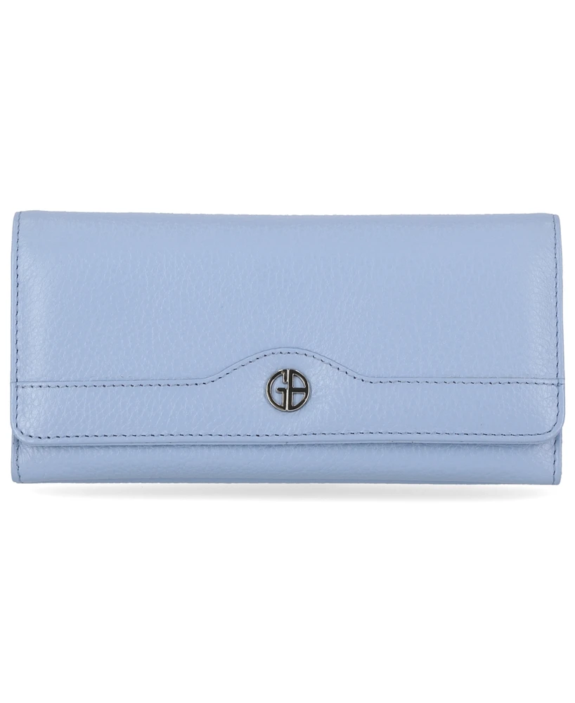 Giani Bernini Pebble Leather Receipt Wallet