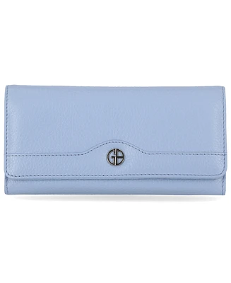 Giani Bernini Pebble Leather Receipt Wallet