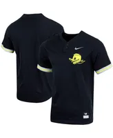 Men's Nike Black Oregon Ducks Replica Two-Button Baseball Jersey