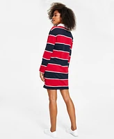 Tommy Hilfiger Women's Rugby Collared Dress - Preppy Stripes