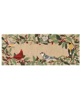 Liora Manne' Frontporch Bird Border 2' x 5' Runner Outdoor Area Rug