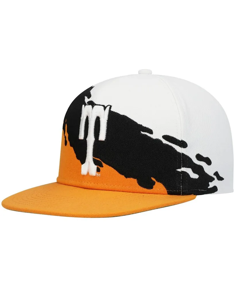 Men's Mitchell & Ness Tennessee Orange, White Tennessee Volunteers Paintbrush Snapback Hat