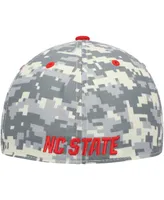 Men's adidas Camo Nc State Wolfpack Gray Undervisor On-Field Baseball Fitted Hat