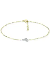 Giani Bernini Cubic Zirconia Cactus Ankle Bracelet, Created for Macy's