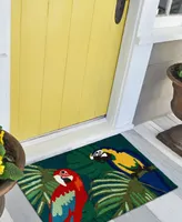 Liora Manne' Frontporch Parrot Pals 1'8" x 2'6" Outdoor Area Rug