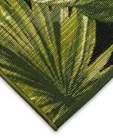 Liora Manne' Marina Jungle Leaves 3'3" x 4'11" Outdoor Area Rug