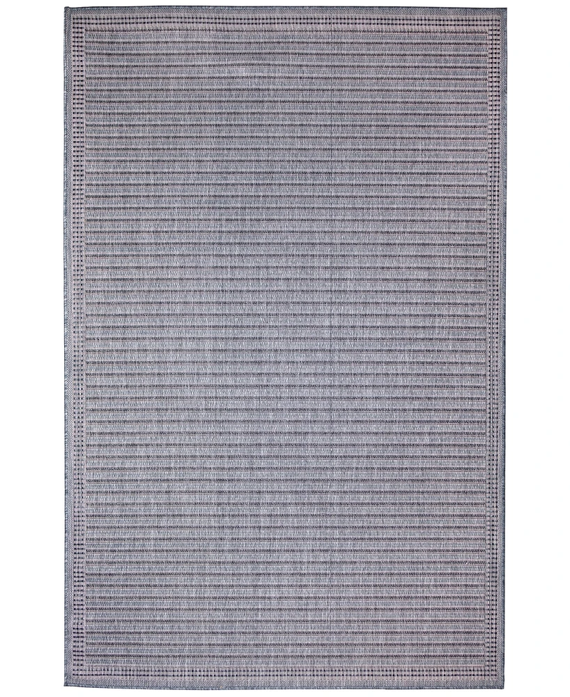 Liora Manne' Malibu Simple Border 4'10" x 7'6" Outdoor Area Rug