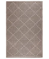 Liora Manne' Malibu Checker Diamond 4'10" x 7'6" Outdoor Area Rug