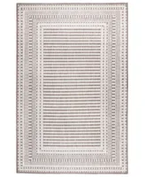 Liora Manne' Malibu Etched Border 4'10" x 7'6" Outdoor Area Rug