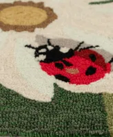 Liora Manne' Frontporch Ladybugs 2'6" x 4' Outdoor Area Rug