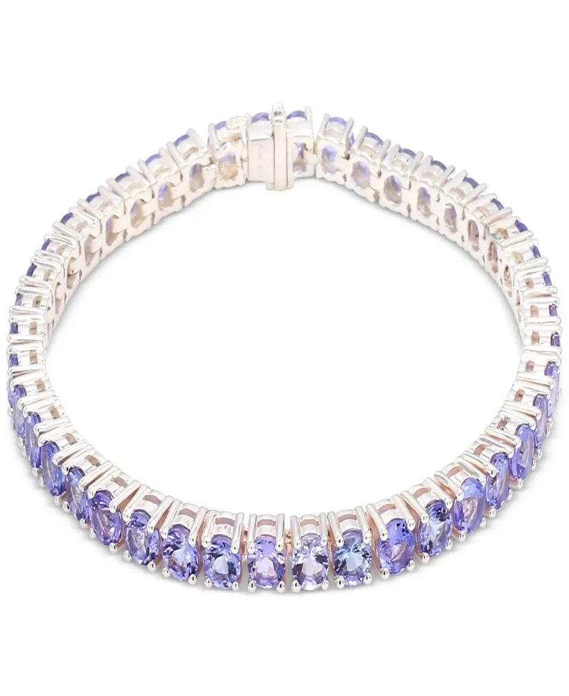 Tanzanite Tennis Bracelet (11-1/3 ct. t.w.) in Sterling Silver