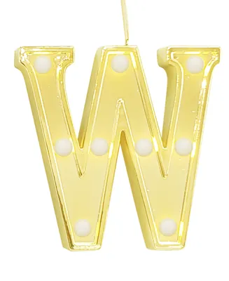 Ganz Led Light Up Marquee Initial Ornaments