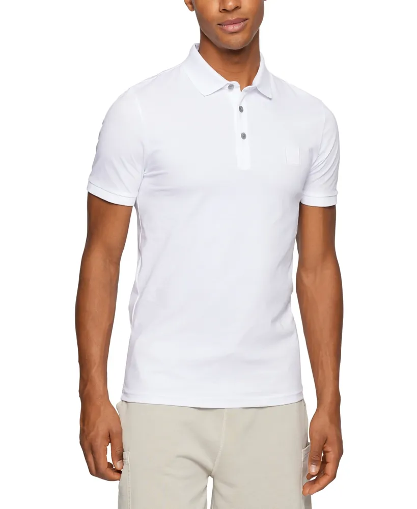 Boss Men's Slim-Fit Logo Patch Polo Shirt