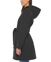 Tommy Hilfiger Women's Belted Hooded Coat