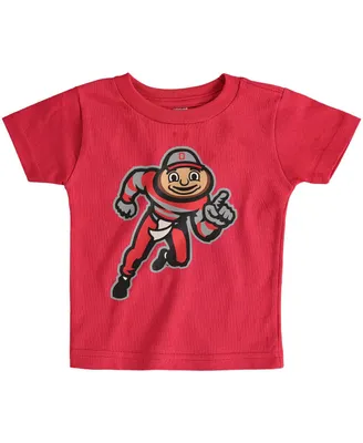 Infant Boys and Girls Scarlet Ohio State Buckeyes Big Logo T-shirt