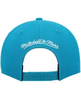 Men's Mitchell & Ness Teal Charlotte Hornets Hardwood Classics Team Ground 2.0 Snapback Hat