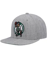 Men's Mitchell & Ness Heathered Gray Boston Celtics 2.0 Snapback Hat