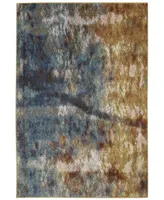 Jhb Design Adria ADR23X 3'10" x 5'5" Area Rug - Blue, Gold