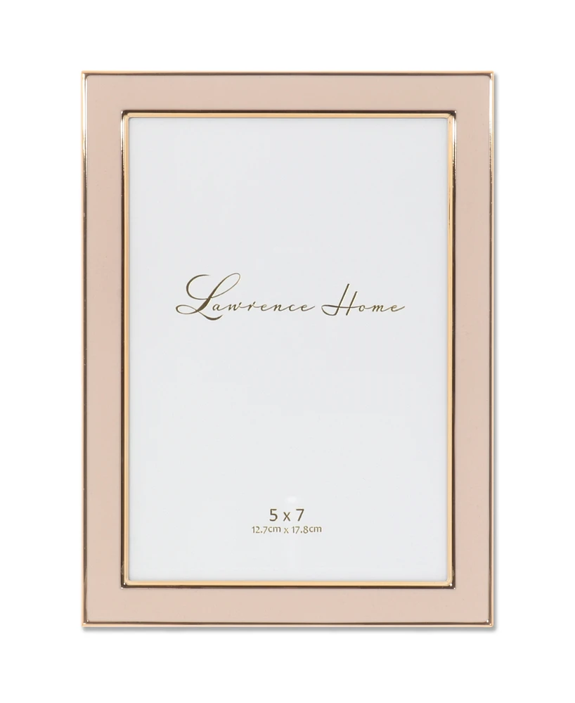 Metal and Enamel Picture Frame, 5" x 7"