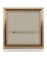 Classic Double Beaded Picture Frame 5" x 5" - Gold