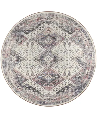 D Style Basilic BAS9 8' x Round Area Rug